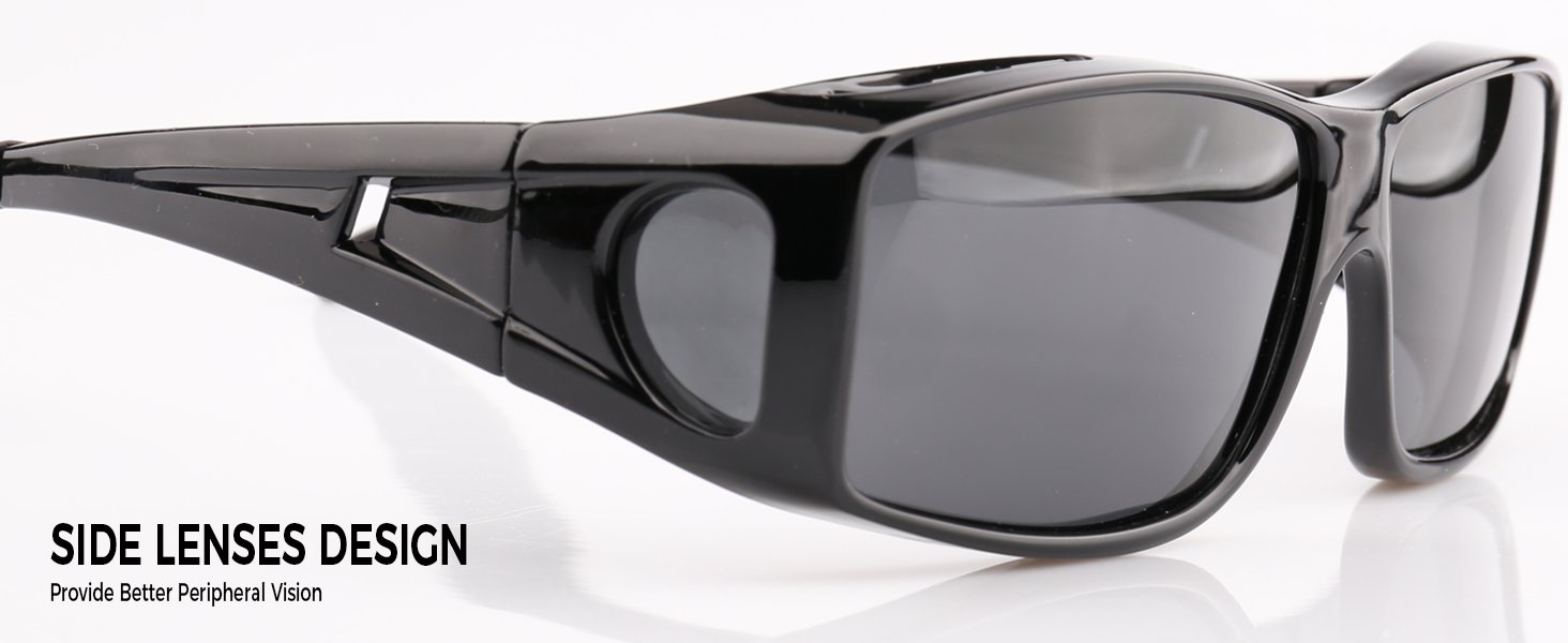 SIDE LENSES DESIGN Provide Better Peripheral Vision