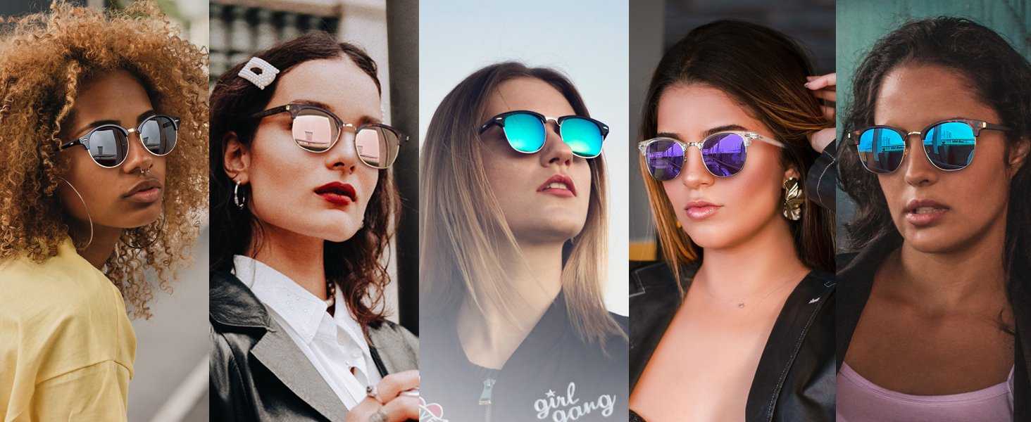 half frame sunglasses