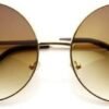 CEREMONYT Sunglasses Round  Super Large Oversized Metal Round Circle Sunglasses