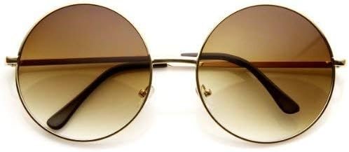 CEREMONYT Sunglasses Round  Super Large Oversized Metal Round Circle Sunglasses