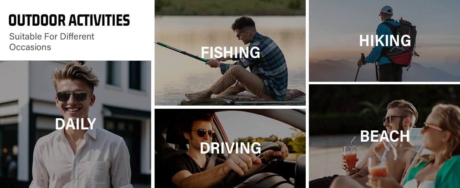 Ultra Lightweight Rectangular Sunglasses