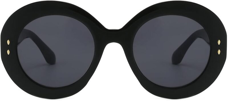 CEREMONYT Sunglasses Round  Fashion Big Round Sunglasses for Women Stylish Sun Glasses UV400 Protection