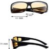 CEREMONYT Sunglasses Wraparound Night Vision Driving Wraparounds Wrap Around Prescription Glasses Anti Glare Sunglasses for Men and Women