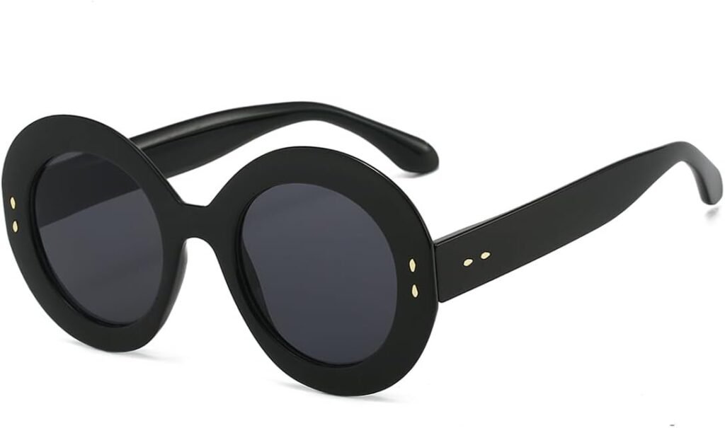 CEREMONYT Sunglasses Round  Fashion Big Round Sunglasses for Women Stylish Sun Glasses UV400 Protection