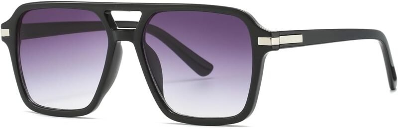 CEREMONYT Sunglasses Square  Square Aviator Sunglasses for Women Men Vintage Retro Classic Aviator Shades Sun Glasses UV400 Protection