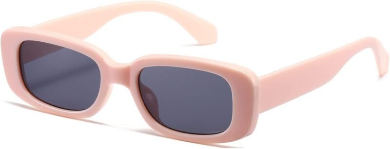 CEREMONYT Sunglasses Square Rectangle Sunglasses for Women Men Trendy Retro Fashion Sun Glasses 90’s Vintage UV 400 Protection Square Frame K1200