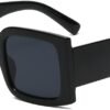 CEREMONYT Sunglasses Square  Vintage Oversized Sunglasses for Women Men Trendy Square Frame UV400 Protection Sun Glasses
