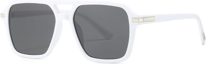 CEREMONYT Sunglasses Square  Square Aviator Sunglasses for Women Men Vintage Retro Classic Aviator Shades Sun Glasses UV400 Protection