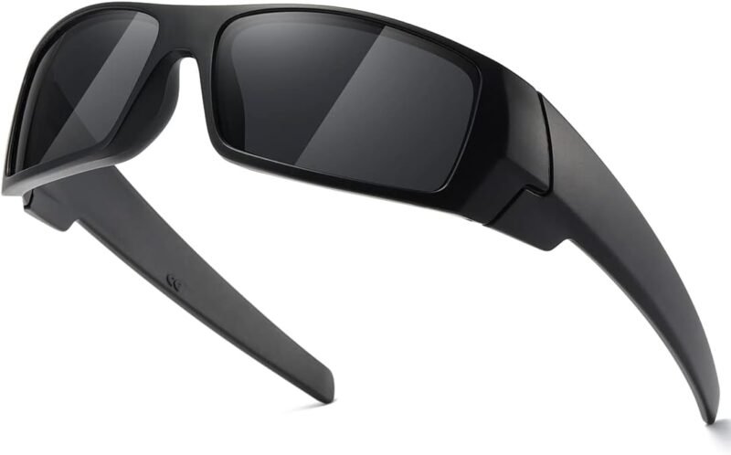 CEREMONYT Sunglasses Wraparound Polarized Sunglasses Men Womens Trendy Retro Sports Rectangular Wrap Around Vintage Shot Shield