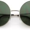 CEREMONYT Sunglasses Round  Super Large Oversized Metal Round Circle Sunglasses