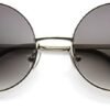 CEREMONYT Sunglasses Round  Super Large Oversized Metal Round Circle Sunglasses
