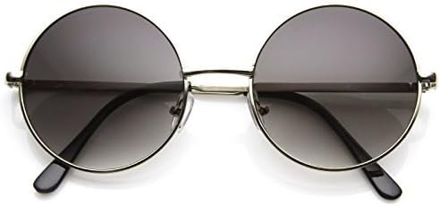 CEREMONYT Sunglasses Round  Super Large Oversized Metal Round Circle Sunglasses