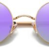 CEREMONYT Sunglasses Round  Small Round Sunglasses Polarized for Men Women Retro Vintage Circle Hippie Sun Glasses UV400