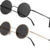 CEREMONYT Sunglasses Round Vintage Small Round Polarized Hippie Sunglasses for Men Women Circle Sun Glasses NP1002