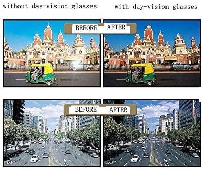 CEREMONYT Sunglasses Wraparound 2 PACK HD Night Day Vision Driving Wrap Around Anti Glare Sunglasses with Polarized Lens for Man and Women