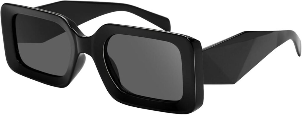 CEREMONYT Sunglasses Square Rectangle Sunglasses for Women Men- Trendy Shades Retro Square glasses Fashion 90s Eyewear