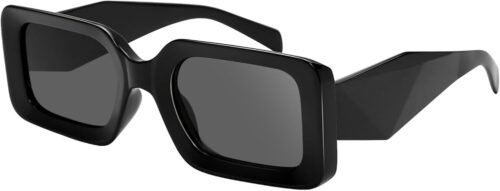 CEREMONYT Sunglasses Square Rectangle Sunglasses for Women Men- Trendy Shades Retro Square glasses Fashion 90s Eyewear