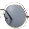 CEREMONYT Sunglasses Round Pro Women’s Double Circle Metal Wire Frame Oversized Round Sunglasses