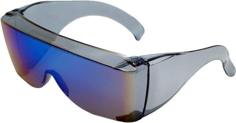 CEREMONYT Sunglasses Wraparound  Fit Over Safety Glasses Fitover Prescription Eyewear Smoke Grey Men Women Wraparound Tinted Anti Scratch Glare