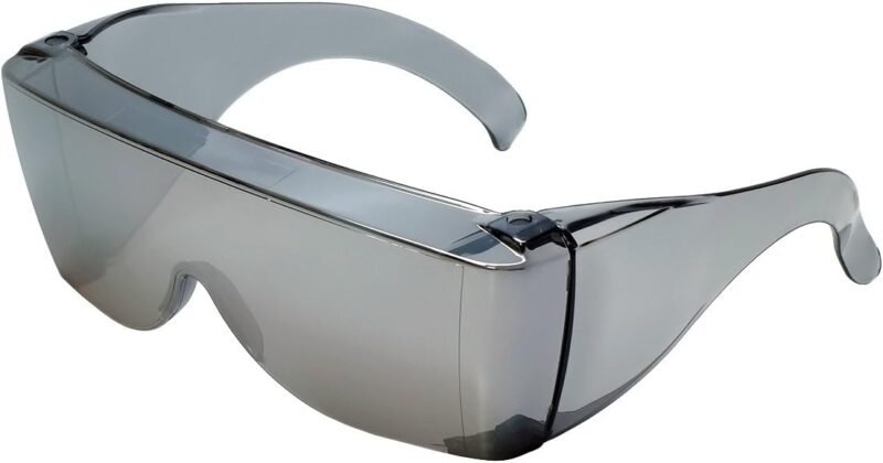 CEREMONYT Sunglasses Wraparound  Fit Over Safety Glasses Fitover Prescription Eyewear Smoke Grey Men Women Wraparound Tinted Anti Scratch Glare