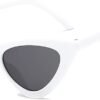 CEREMONYT Sunglasses Cat Eye Vintage Narrow Cat Eye Sunglasses for Women Clout Goggles Plastic Frame