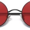 CEREMONYT Sunglasses Round  Small Round Sunglasses Polarized for Men Women Retro Vintage Circle Hippie Sun Glasses UV400