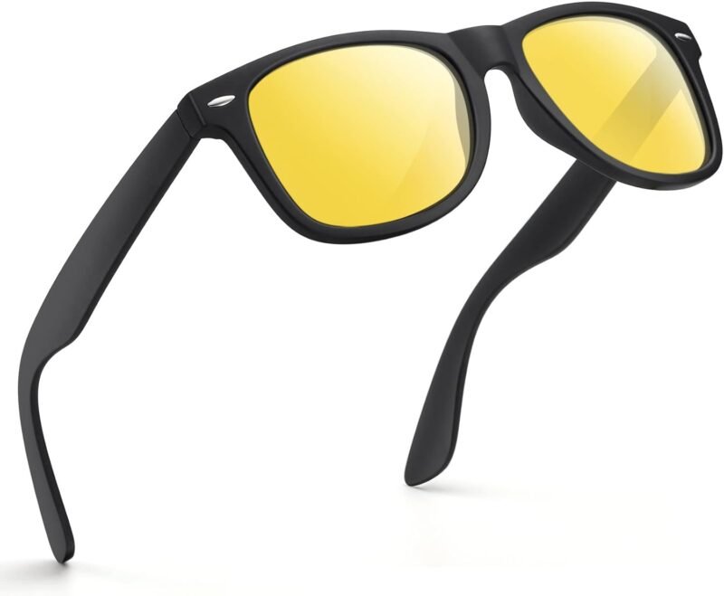 CEREMONYT Sunglasses WayfarerMen Polarized Sunglasses Wayfarerfor Mens and Womens,Black Retro Sun Glasses Driving Fishing UV Protection