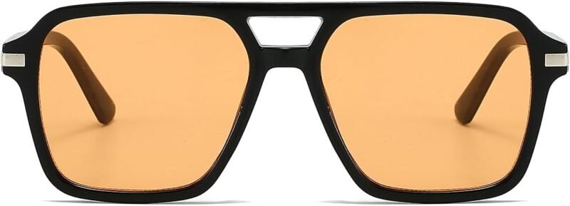 CEREMONYT Sunglasses Square  Square Aviator Sunglasses for Women Men Vintage Retro Classic Aviator Shades Sun Glasses UV400 Protection