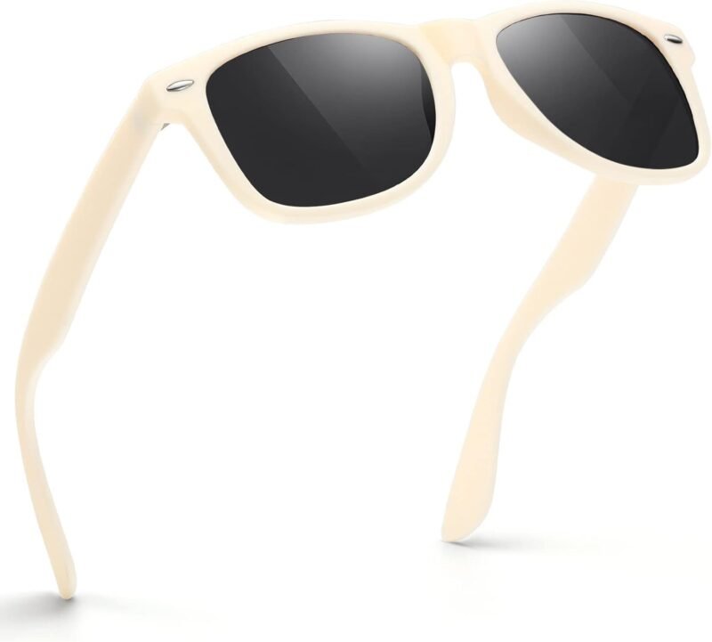 CEREMONYT Sunglasses WayfarerMen Polarized Sunglasses Wayfarerfor Mens and Womens,Black Retro Sun Glasses Driving Fishing UV Protection