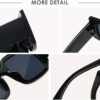 CEREMONYT Sunglasses Square  Vintage Oversized Sunglasses for Women Men Trendy Square Frame UV400 Protection Sun Glasses