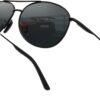 CEREMONYT Sunglasses for Men Polarized UV Protection Trendy Metal Pilot Sunglasses for Driving Hiking Travel