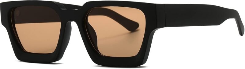 CEREMONYT Sunglasses Square  Sunglasses for Women Men Square Thick Frame Sun Glasses Simple Designer Style Shades