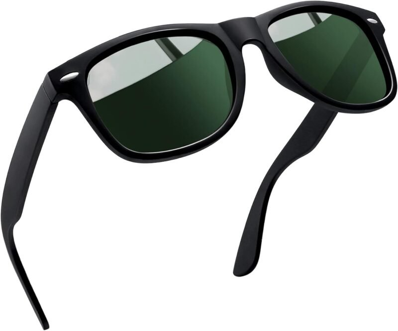 CEREMONYT Sunglasses Browline Square Sunglasses Polarized UV Protection Trendy Designer Sun Glasses Men Women