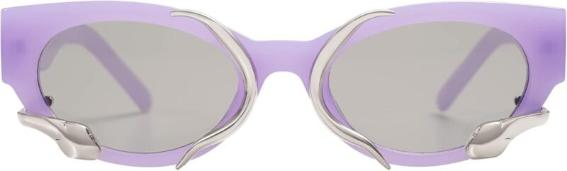 CEREMONYT Sunglasses Cat Eye Trendy Sunglasses for Women Men Vintage Narrow Cateye Metal Snake Sunnie Y2k Accessories AP3621