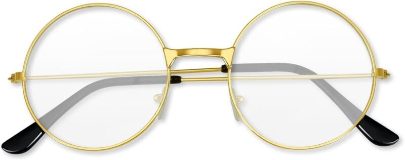 CEREMONYT Sunglasses Round 1-3 Pairs Hippie Sunglasses 70s Round Hippie Glasses Party Decoration Sunglasses for Women with Colored Glasses Cloth