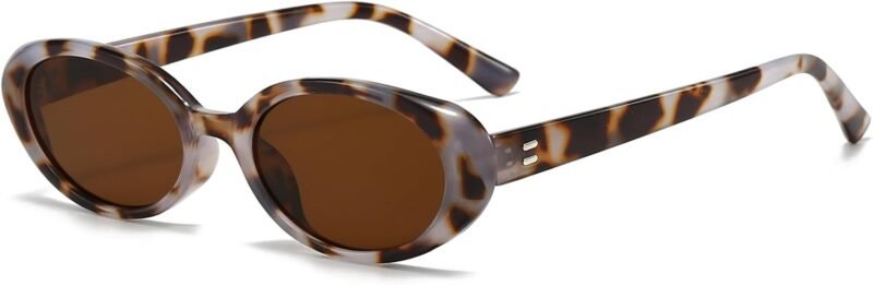 51D0bm6eIaL._AC_SL1500 CEREMONYT Sunglasses Oval Sunglasses for Women Men Fashion Small Oval Sunglasses 90s Vintage Shades