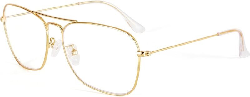 CEREMONYT Sunglasses Square  Sunglasses for Women Men Polarized Pilot Military Square Shades Classic Vintage Metal Sun Glasses