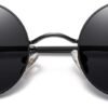 CEREMONYT Sunglasses Round  Small Round Sunglasses Polarized for Men Women Retro Vintage Circle Hippie Sun Glasses UV400