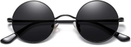 CEREMONYT Sunglasses Round  Small Round Sunglasses Polarized for Men Women Retro Vintage Circle Hippie Sun Glasses UV400