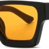 CEREMONYT Sunglasses Square  Sunglasses for Women Men Square Thick Frame Sun Glasses Simple Designer Style Shades