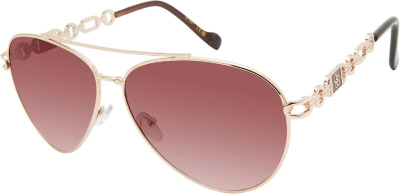 CEREMONYT Sunglasses Women’s Metal  Pilot Sunglasses with 100% Uv Protection. Glam Gifts for Her, 62 Mm