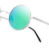 CEREMONYT Sunglasses Round Vintage Small Round Polarized Hippie Sunglasses for Men Women Circle Sun Glasses NP1002