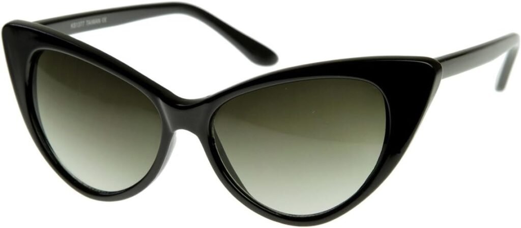 CEREMONYT Sunglasses Cat Eye  Super Cateyes Vintage Inspired Fashion Mod Chic High Pointed Cat-Eye Sunglasses