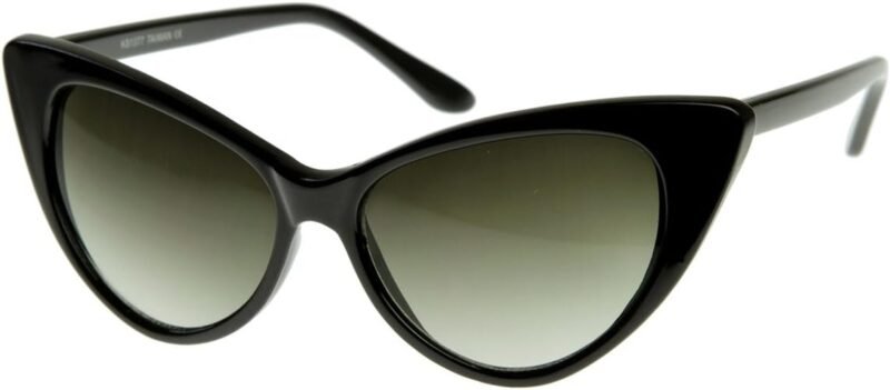 CEREMONYT Sunglasses Cat Eye  Super Cateyes Vintage Inspired Fashion Mod Chic High Pointed Cat-Eye Sunglasses