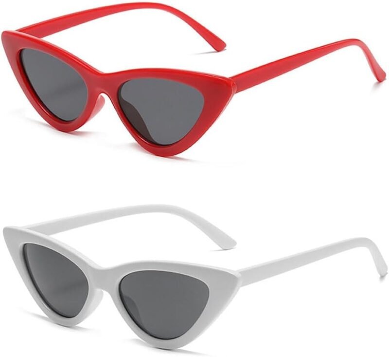 51Hu1FmAFuL._AC_SL1000 CEREMONYT Sunglasses Cat Eye Sunglasses for Women Vintage Goggles Plastic Frame Sunglasses