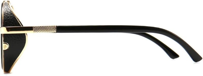 CEREMONYT Sunglasses Round  Steampunk Vintage Retro Round Sunglasses Metal Circle Frame