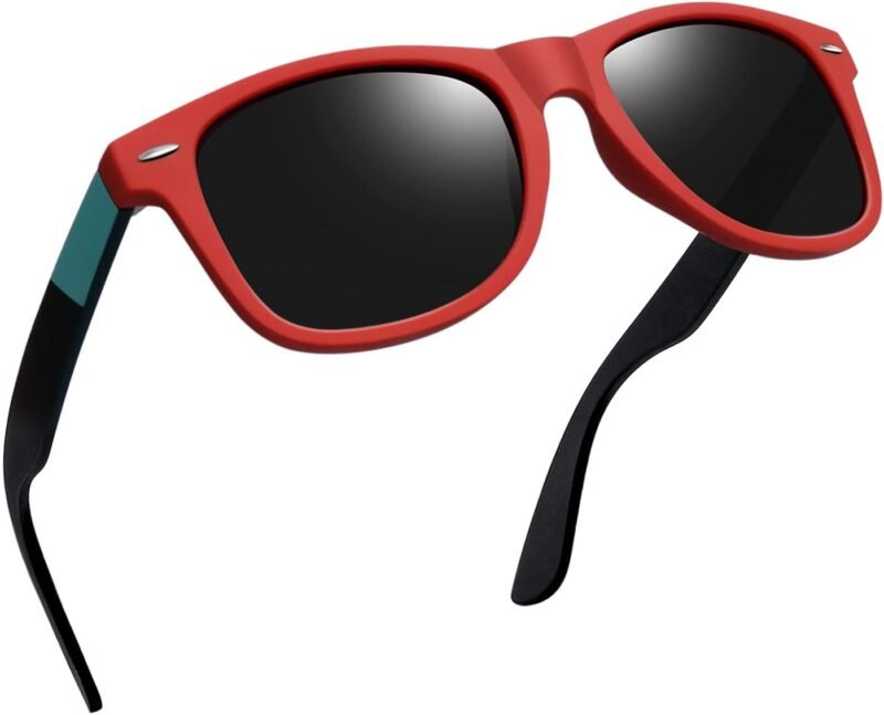 CEREMONYT Sunglasses Browline Square Sunglasses Polarized UV Protection Trendy Designer Sun Glasses Men Women