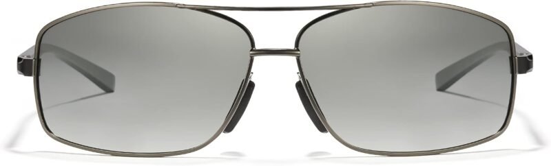 CEREMONYT Sunglasses for Men Polarized UV Protection Trendy Metal Pilot Sunglasses for Driving Hiking Travel