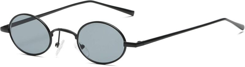 51L97pZzmGL._AC_SL1500 CEREMONYT Sunglasses Oval Vintage Small Round Sunglasses OvalSlender Metal Frame Candy Colors B2422