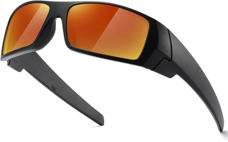 CEREMONYT Sunglasses Wraparound Polarized Sunglasses Men Womens Trendy Retro Sports Rectangular Wrap Around Vintage Shot Shield